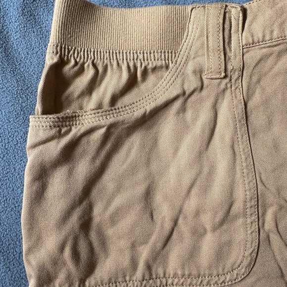 🍉George 20W shorts, super soft, flat elastic waist band tan, embroidery EUC - Picture 4 of 8